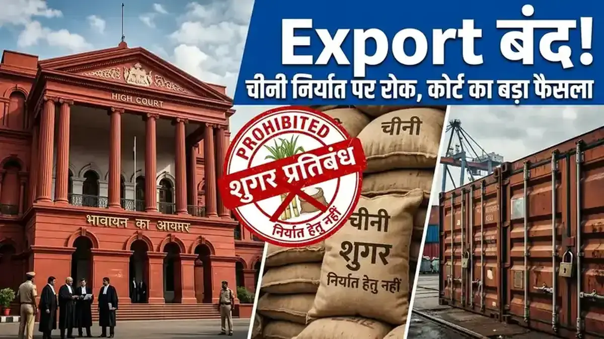 Bombay HC का बड़ा फैसला — चीनी Export पर पूर्ण प्रतिबंध सही! मिलों की याचिका खारिज