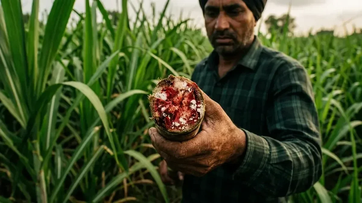 Red Rot से गन्ने की फसल बर्बाद — 7 नई किस्में बचाएंगी, जानें कैसे पहचानें और रोकें